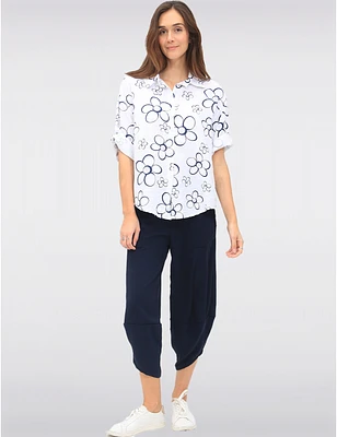 Chemise Fleurie Asymétrique Froccella