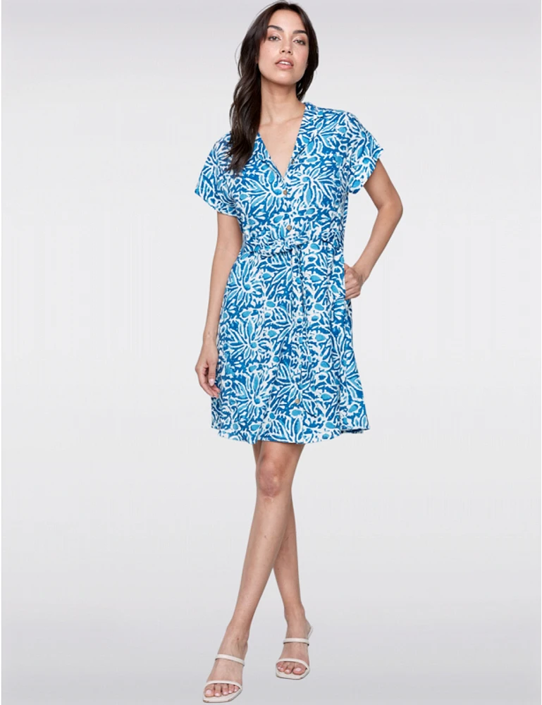 Robe Ceinturée Lin Charlie B