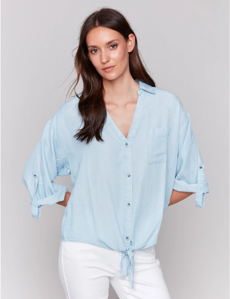 Blouse Fleurie Délavée par Charlie B