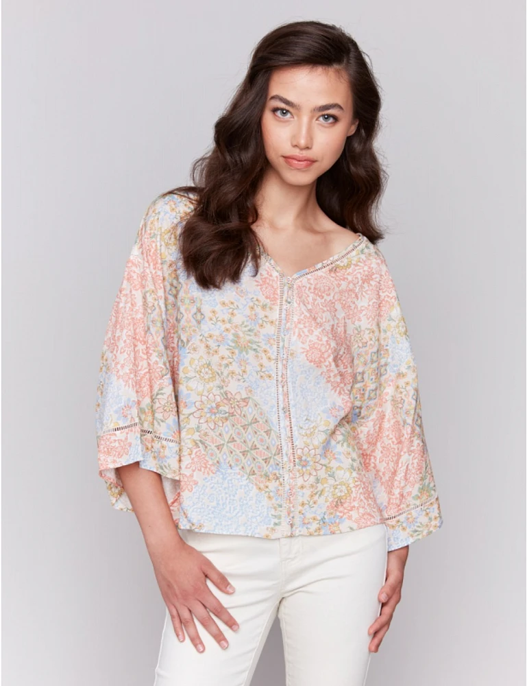Blouse Imprimée Abstraite par Charlie B