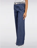 Pantalon Ceinturé Large S & Y Fashion