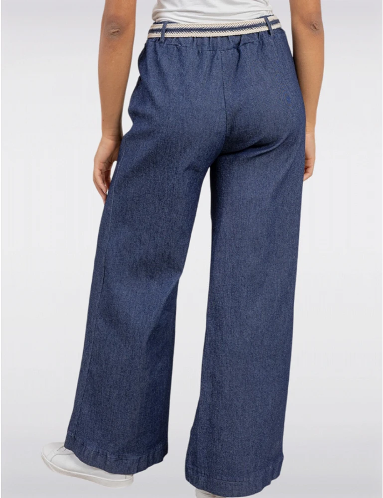 Pantalon Ceinturé Large S & Y Fashion