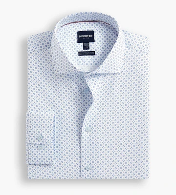 Modern Fit Non-Iron Geo  Print Dress Shirt
