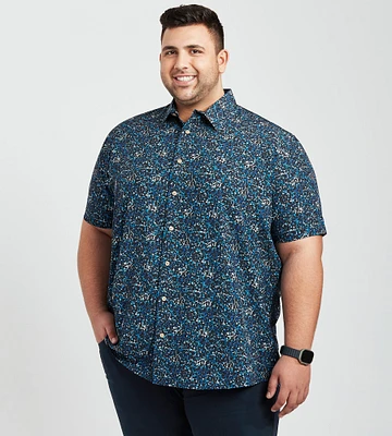 Allover Abstract Print Casual Shirt