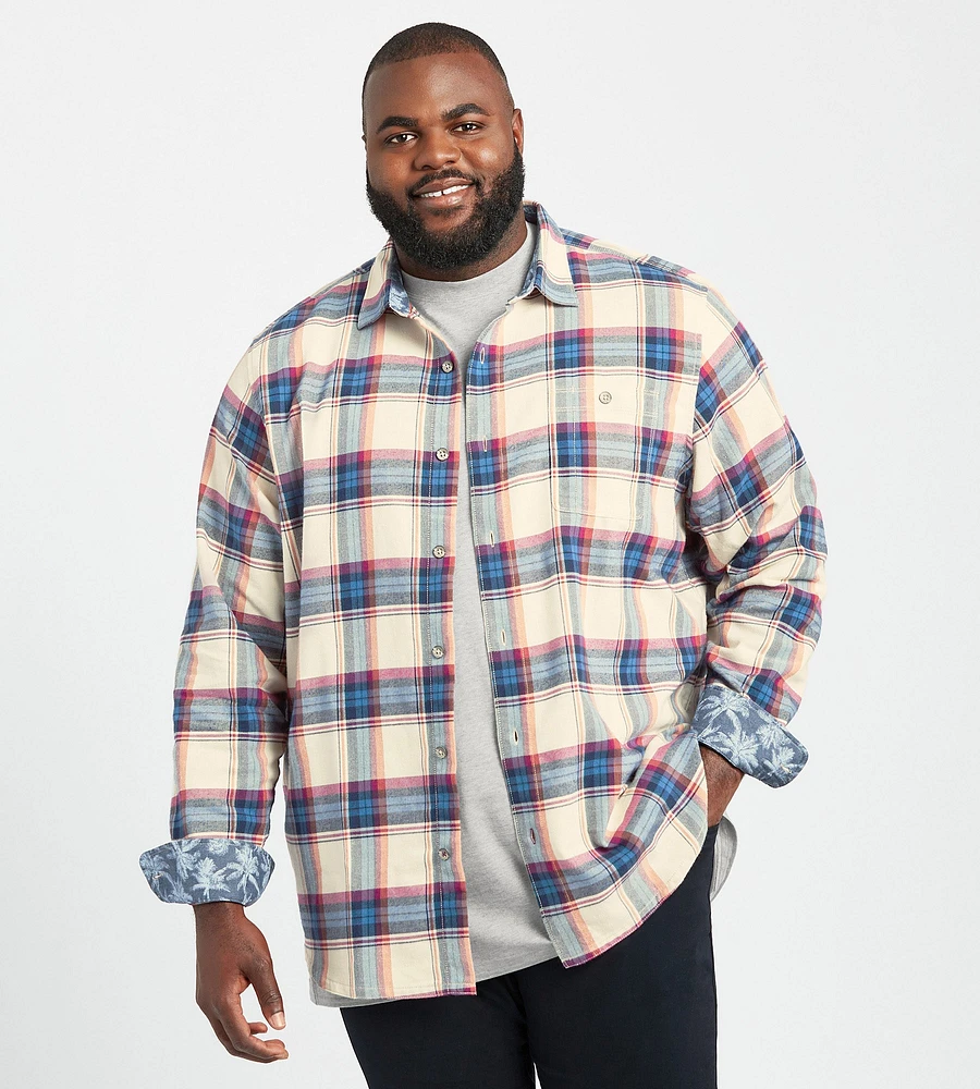 Canyon Beach Window Pane Casual Shirt