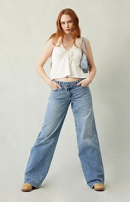 Pacsun Casey Low Rise Baggy Jeans Asymmetrical