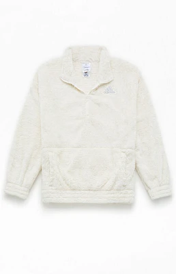 adidas Kids Mock Neck Sherpa Pullover