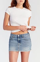 Pacsun Lara Light Indigo Low Rise Denim Mini Skirt