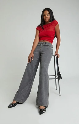 Pacsun Casey Low Rise Baggy Jeans Gray
