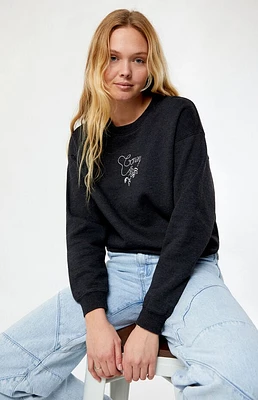 Coney Island Picnic Black Cowboy Lounge Crew Neck Sweatshirt