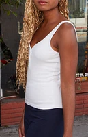 John Galt Light Blue Simone Tank Top