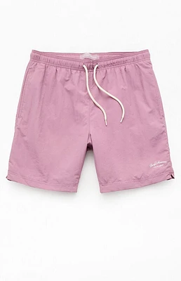 Pacsun Purple Collegiate 6.5" Swim Trunks