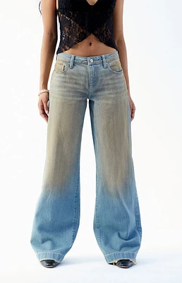 Pacsun Casey Low Rise Baggy Jeans  Mud Wash Indigo Tinted