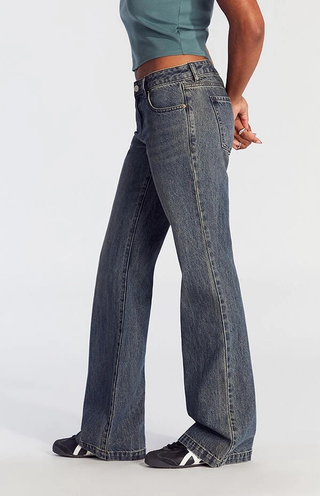 Pacsun High Waisted Bootcut Black Jeans PacSun Black High-Rise