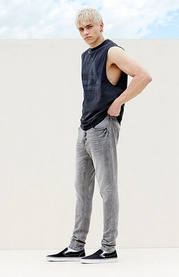 Pacsun Bryce Stacked Skinny Jeans Stretch Gray