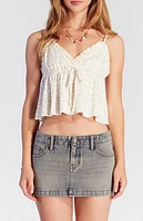 Pacsun Piper Indigo Rose Low Rise Denim Micro Skirt
