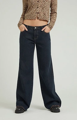 Pacsun Casey Low Rise Baggy Jeans Dark Indigo