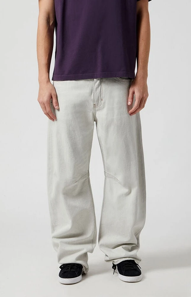 Pacsun Mason Baggy Barrel Jeans Gray