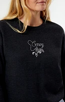 Coney Island Picnic Black Cowboy Lounge Crew Neck Sweatshirt