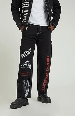 Pacsun Dylan Baggy Jeans Carpenter California Cowboy Black