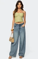 Edikted Galya Textured Halter Top