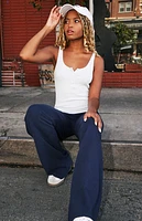 John Galt Light Blue Simone Tank Top