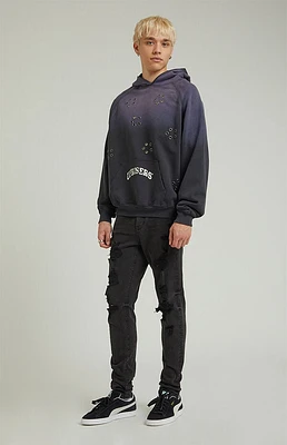 Pacsun Bryce Stacked Skinny Jeans Stretch Ripped Black