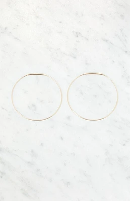 John Galt Thin Hoop Earrings