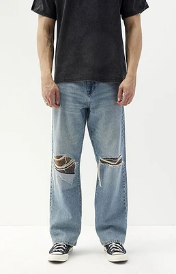 Pacsun Dylan Baggy Jeans Panel Medium Blue