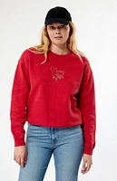 Coney Island Picnic Red Cowboy Lounge Crew Neck Sweatshirt