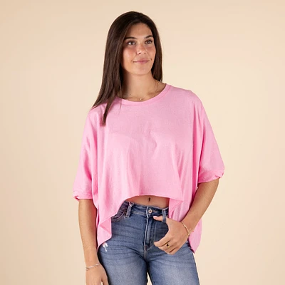HiLo Twist Short Sleeve Top