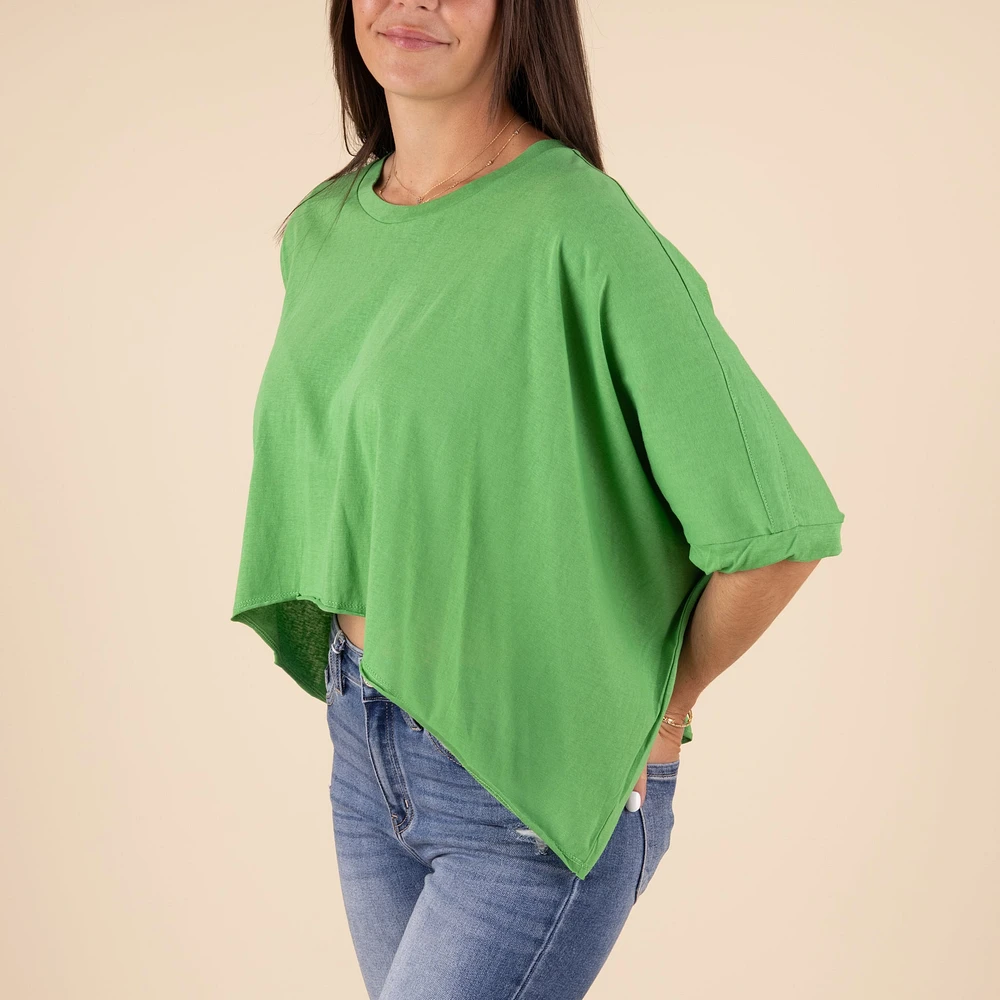 HiLo Twist Short Sleeve Top