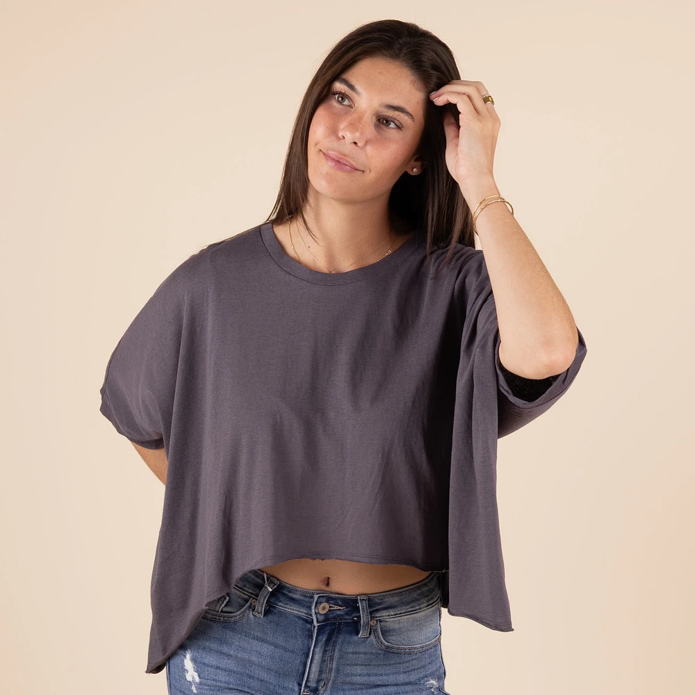 HiLo Twist Short Sleeve Top