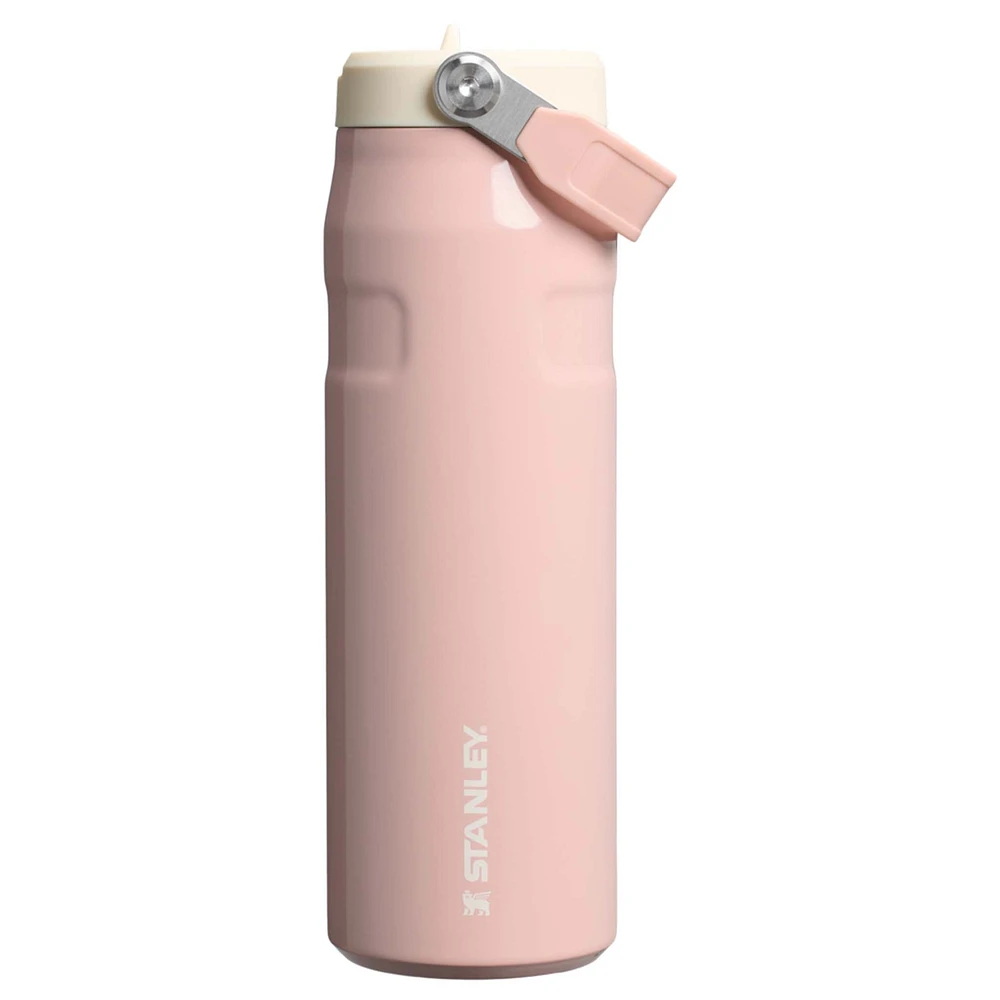 24oz IceFlow™ 2.0 Flip Straw Bottle In Peach Whip Gloss