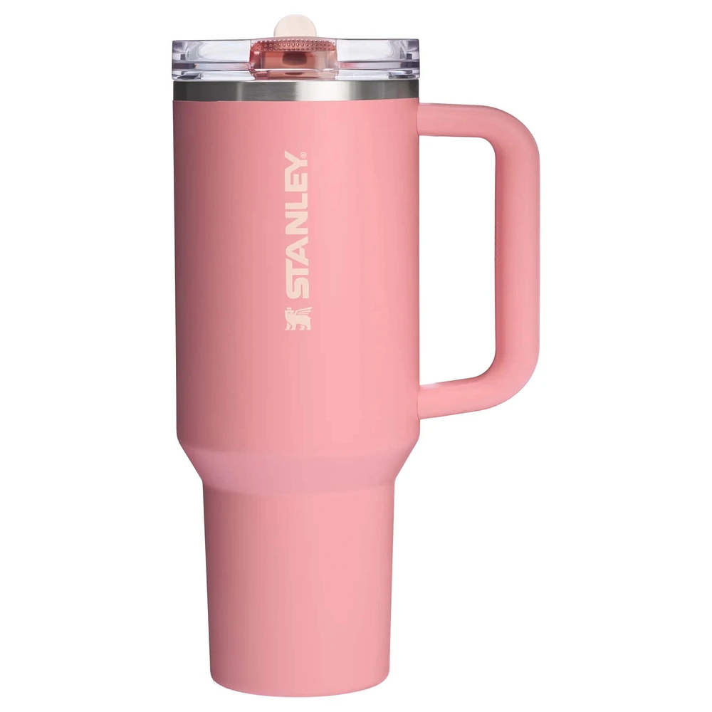 The 40oz Quencher ProTour Flip Straw Tumbler in Pink Mesa