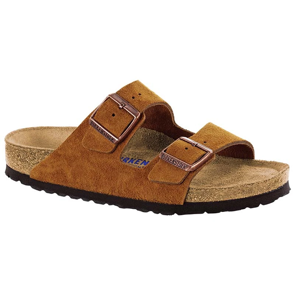 Women's Arizona Soft Footbed Suede Leather Sandals Mink