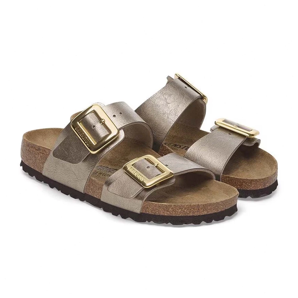 Sydney Luxe Buckle Sandals Taupe