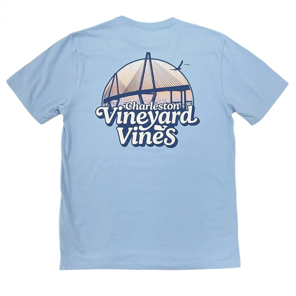 Charleston Bridge Short Sleeve T-Shirt Jake Blue