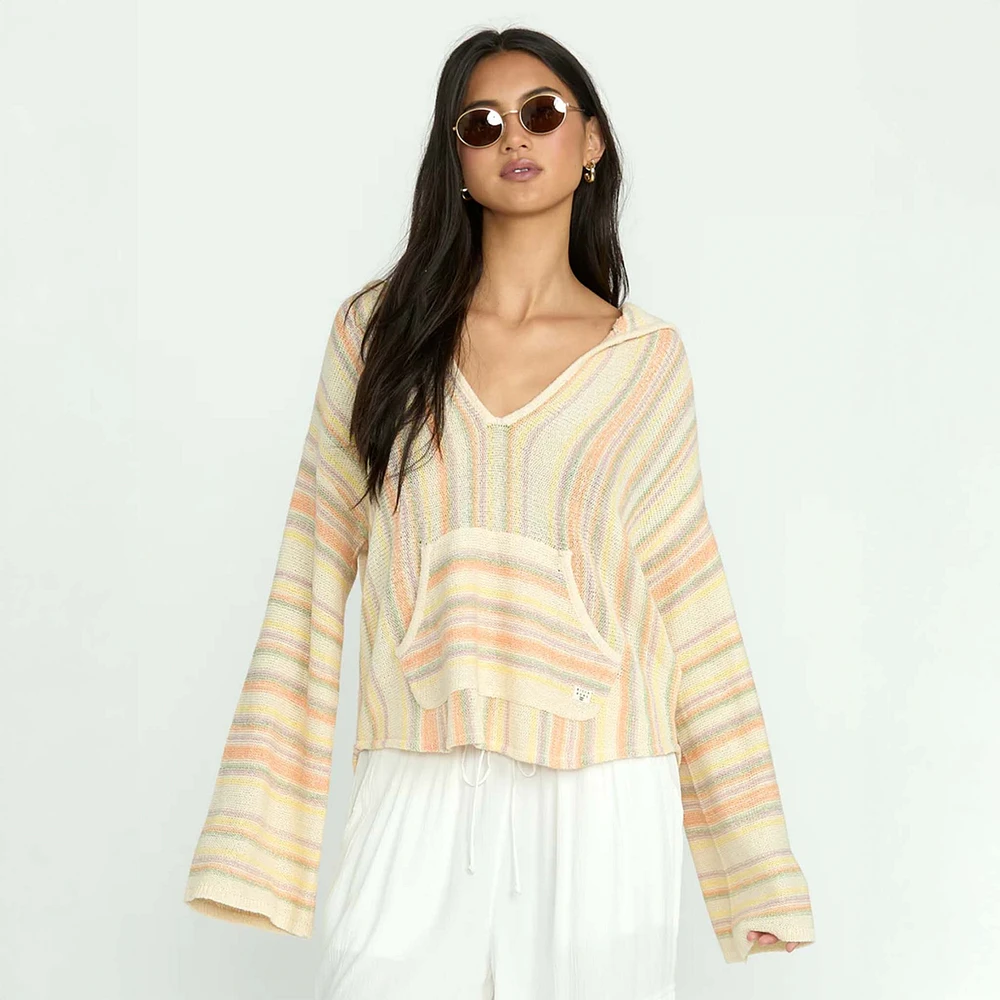 Baja Beach Long Sleeve Women's Sweater Sunflower