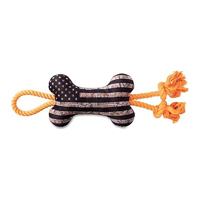 Camo American Flag Dog Toy