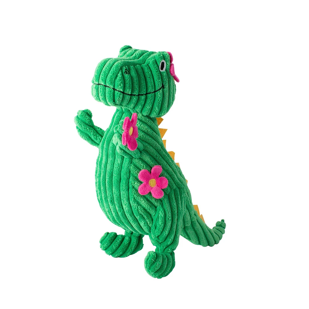 Floral T-Rex Dog Toy