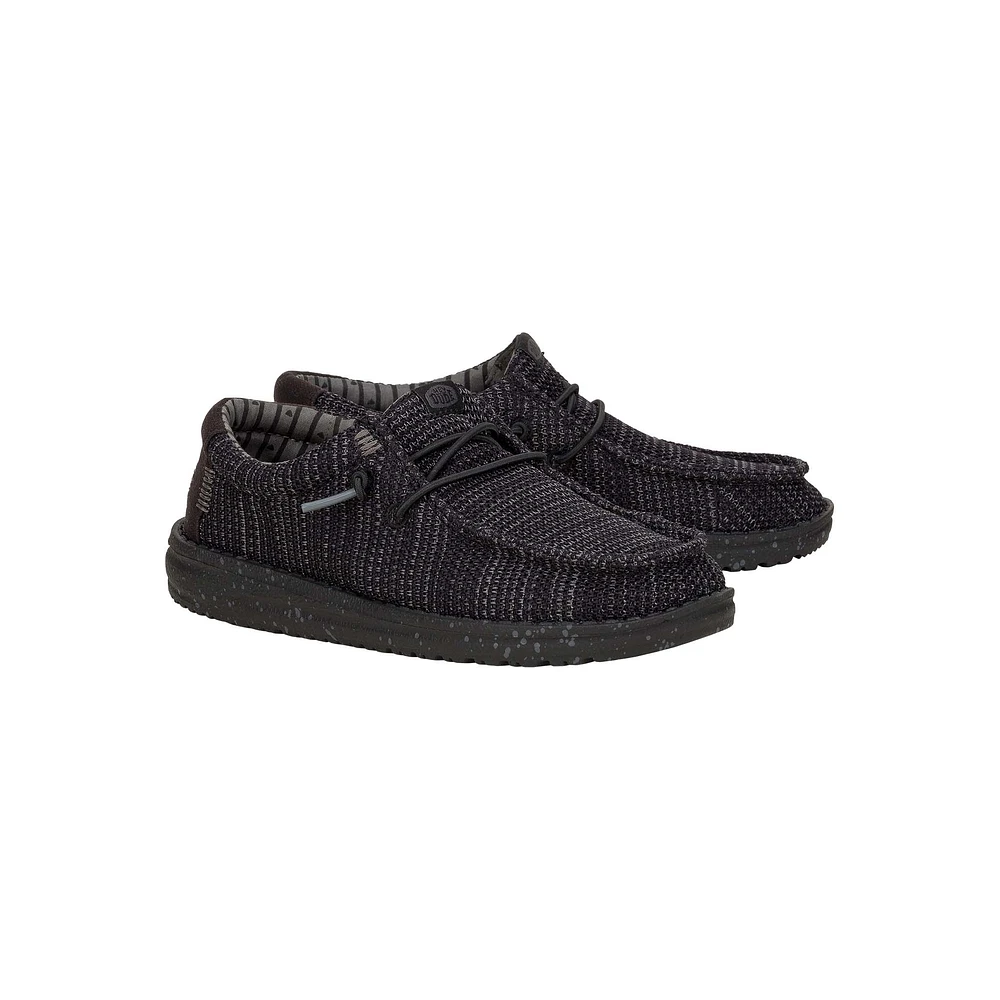 Boys Wally Stretch Sox Black