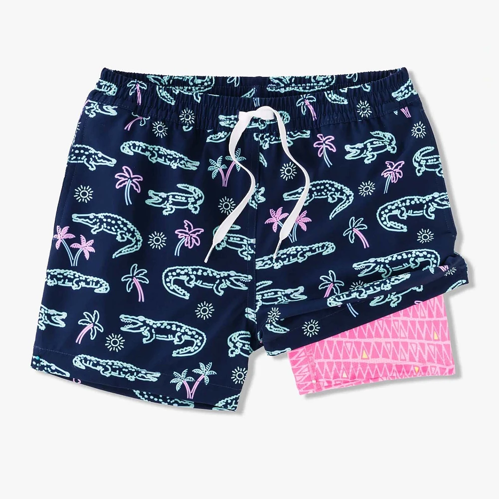 Youth Neon Glades Lined Swim Shorts