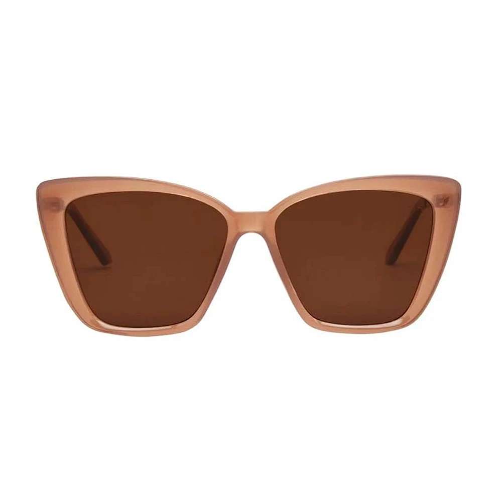 Aloha Fox Sunglasses in Dusty Rose and Brown