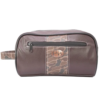 Clemson Leather Dopp Kit