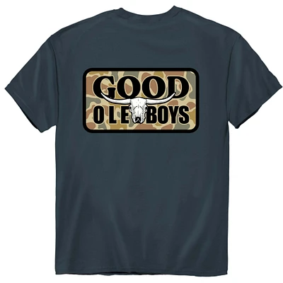 Longhorn Camo Patch Short Sleeve T-Shirt