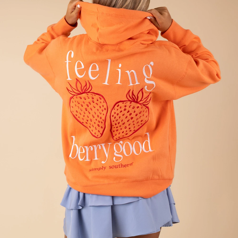 Embroidered Berry Hoodie