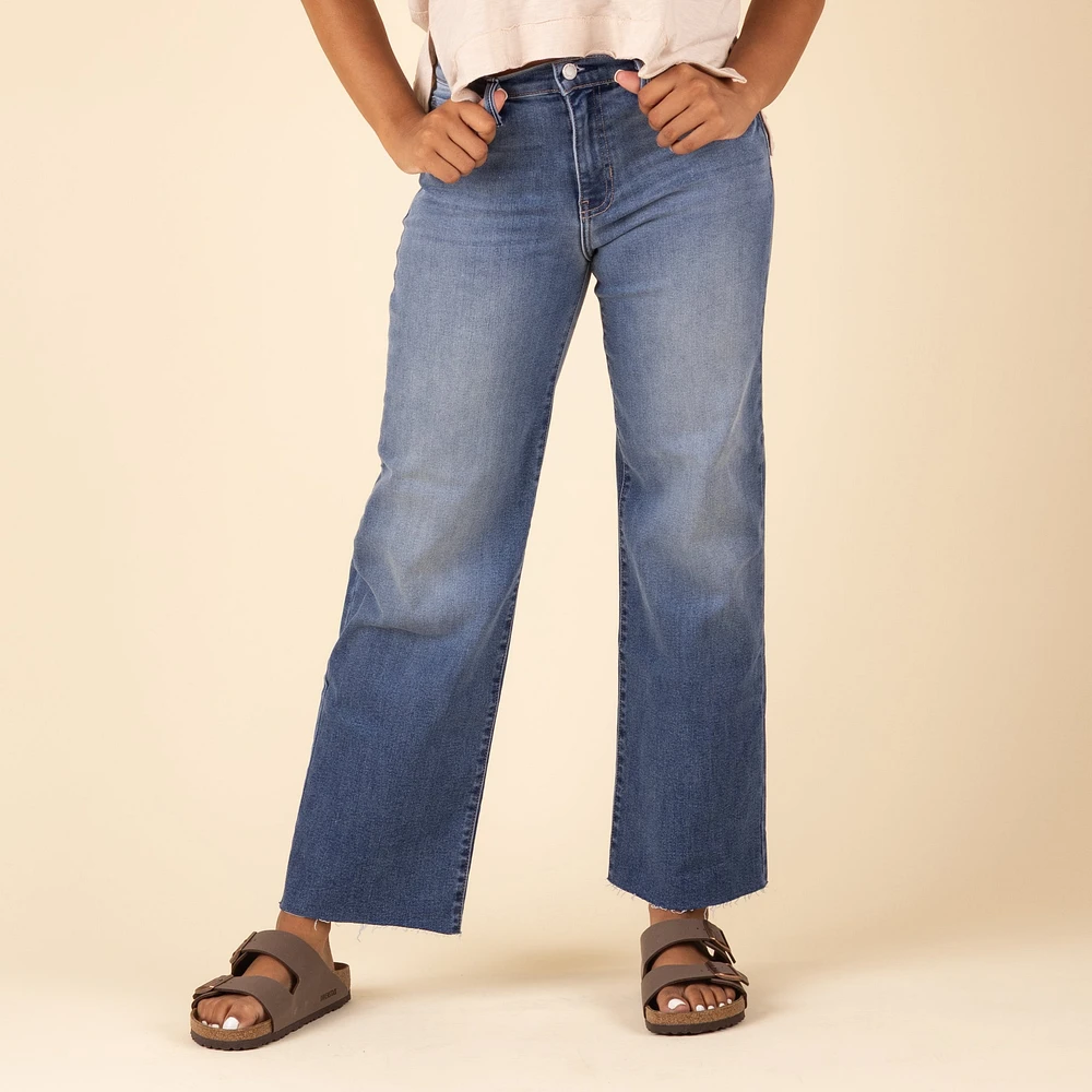 Slim Palazzo Jeans Medium Wash