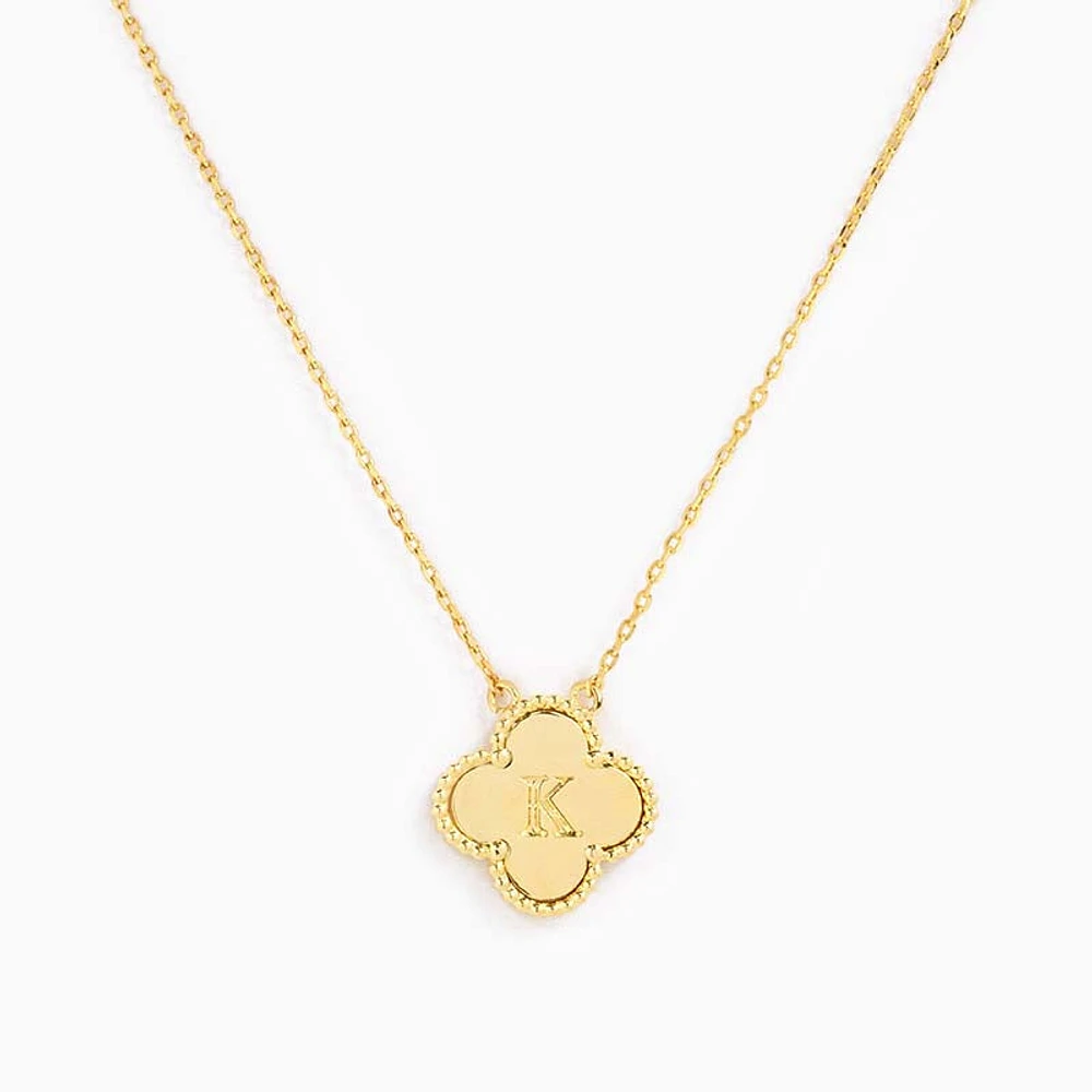 Clover Initial Necklace