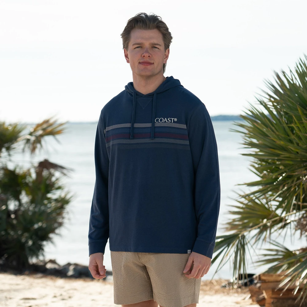 Baja Long Sleeve Pullover Slate Blue